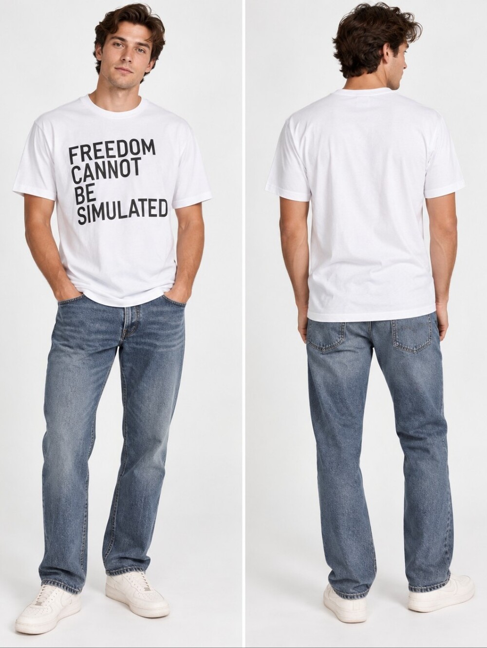 Rirkrit Tiravanija Freedom Cannot Be Simulated Art Tee Delta L White Archive